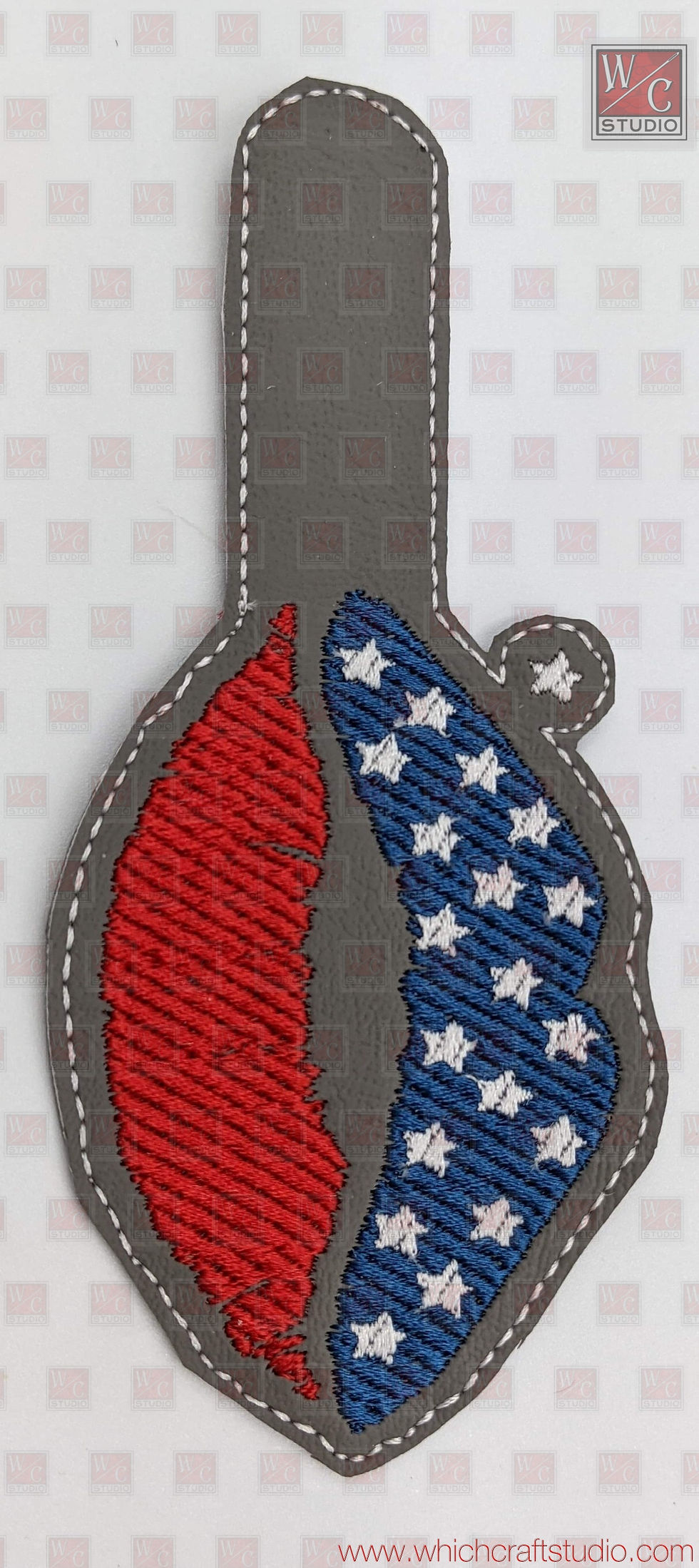 Digital KissAmerica Fob Embroidery Design