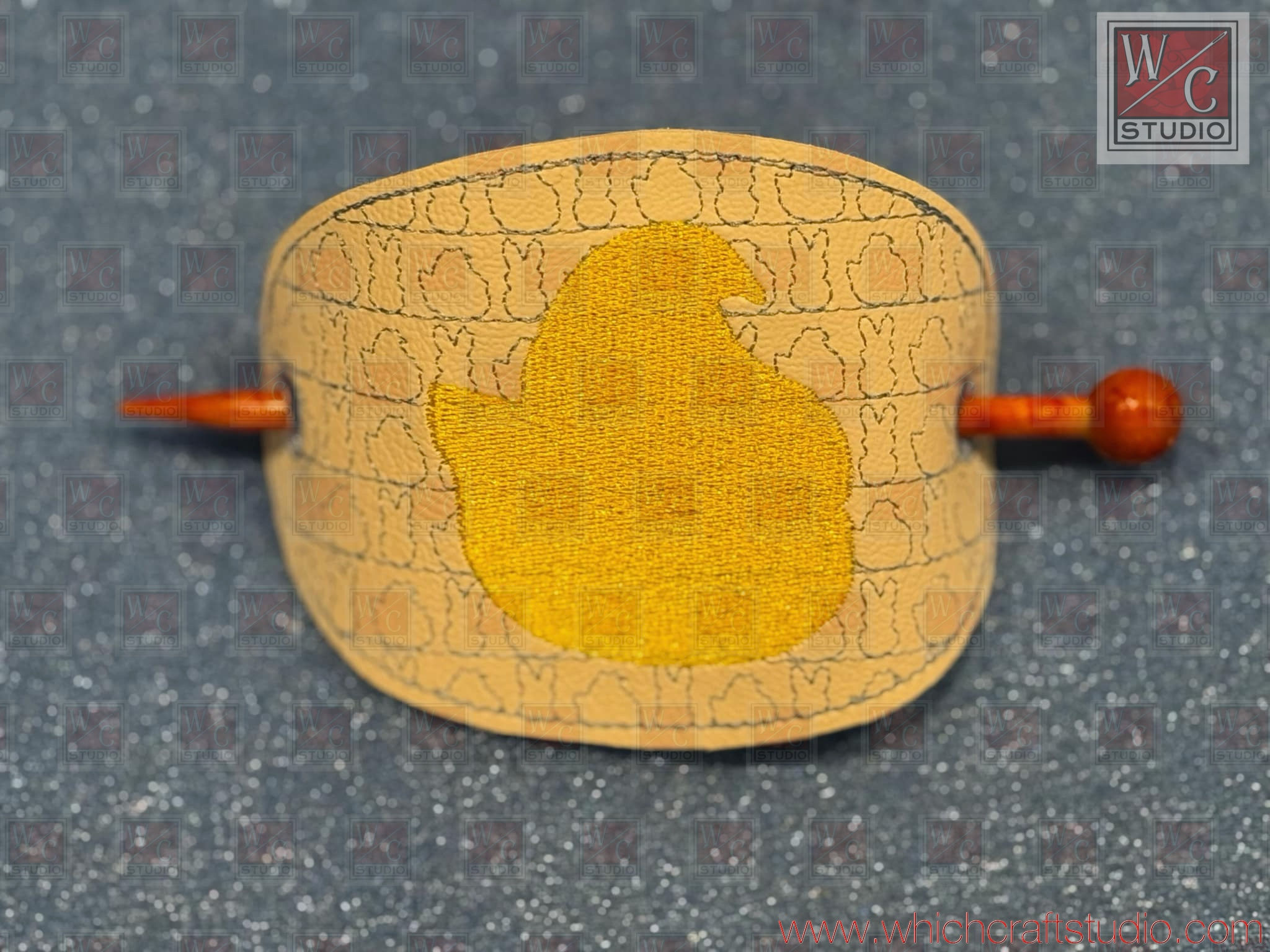 Digital Chick Peep Hair bun Digital File