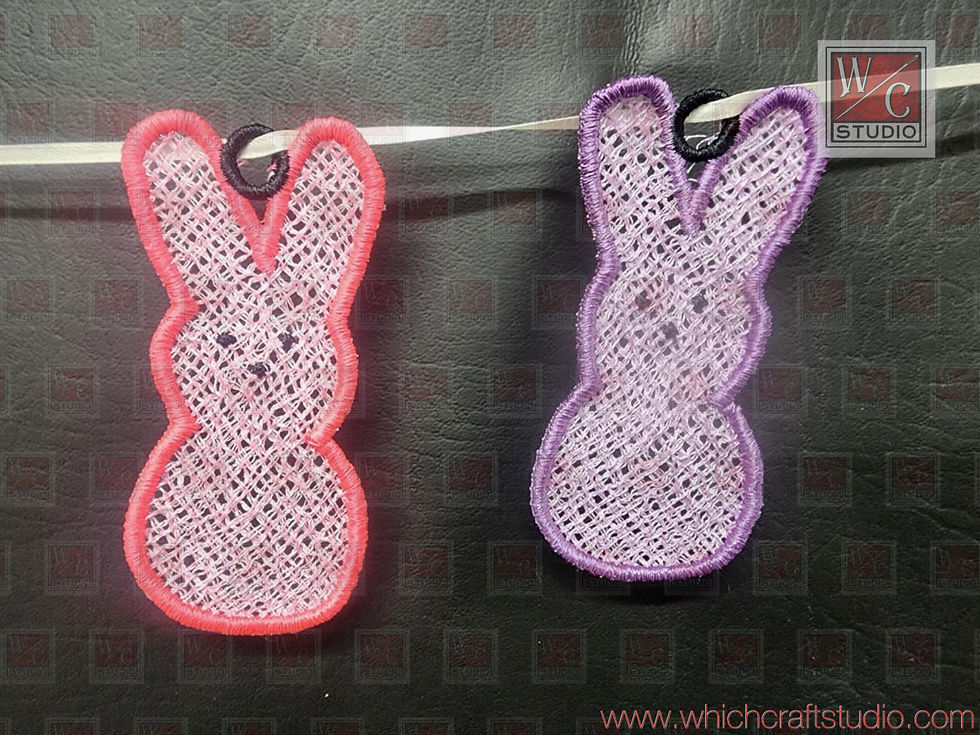 Thumbnail: Digital  FSL Peep Bunny 4x4 Digital File