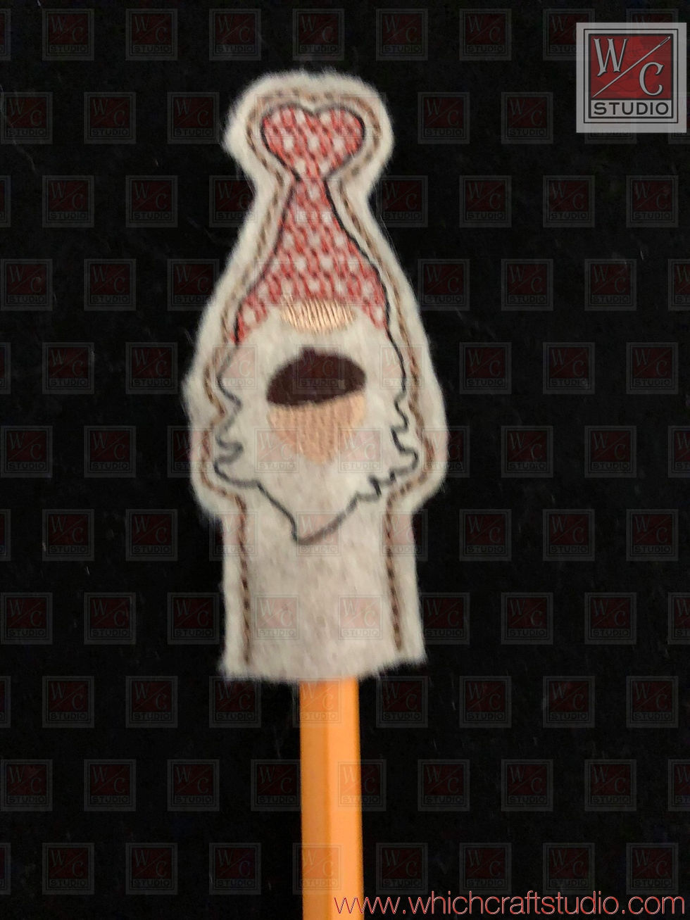Digital 3Gnome Fall Pencil Topper Digital Embroidery