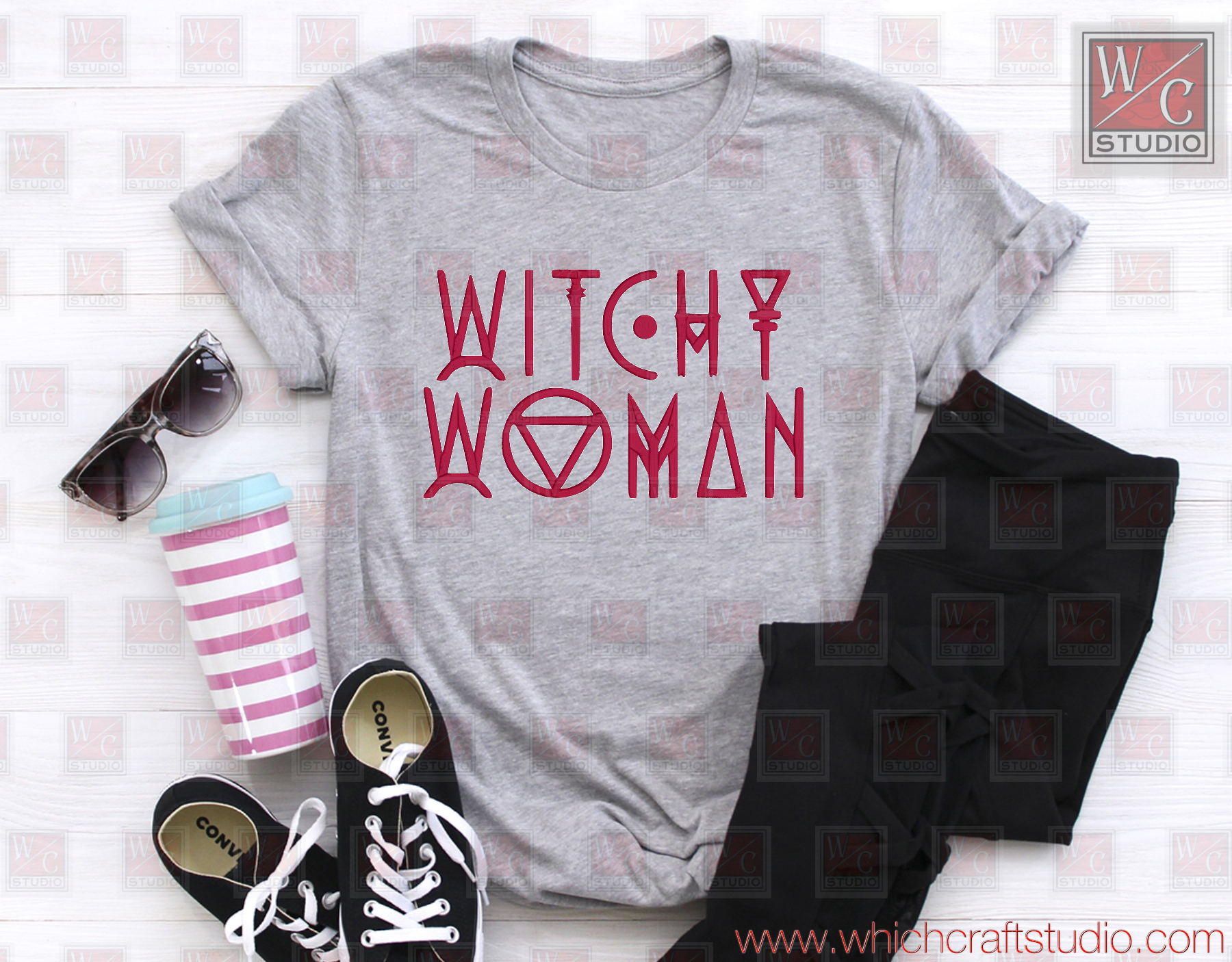Digital Witchy Woman Standalone 6x10 Embroidery Design