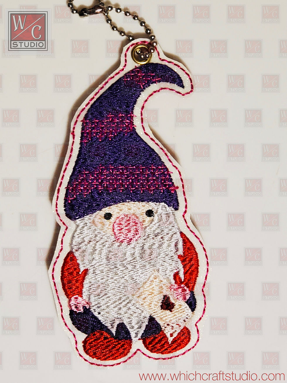 Digital Valentines Gnome Lg Dangle Embroidery Designs