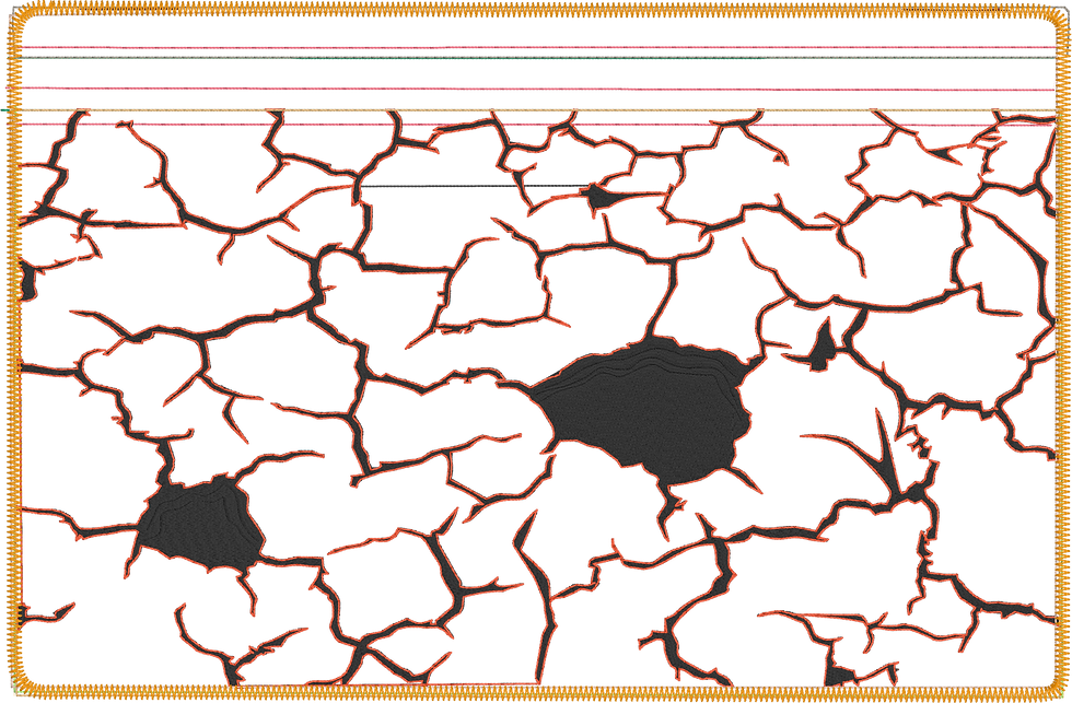 Thumbnail: Digital The Cracked 8x12 Bag Embroidery Designs