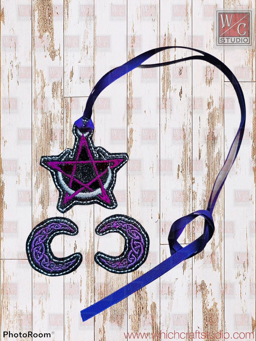 Digital Celtic Dream Earring and pendent set Embroidery Design Files
