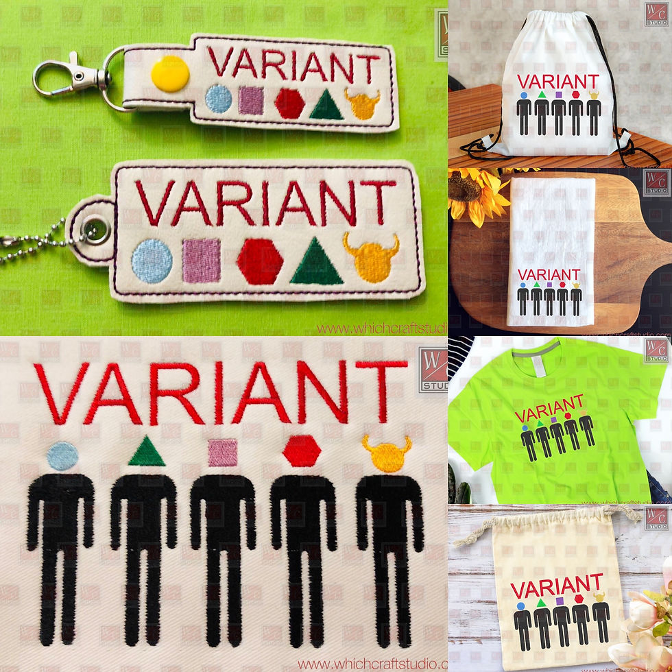 Digital Variant Sm Set of 6 Digital Embroidery Design