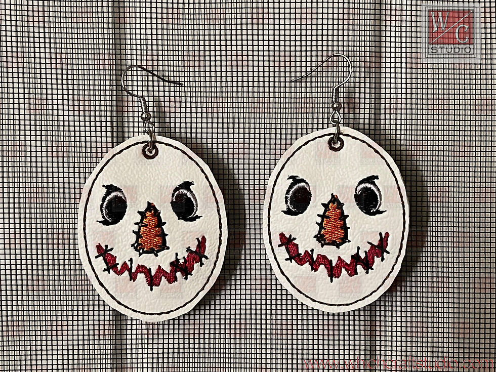 Digital Scarecrow 3 Earrings  Digital File