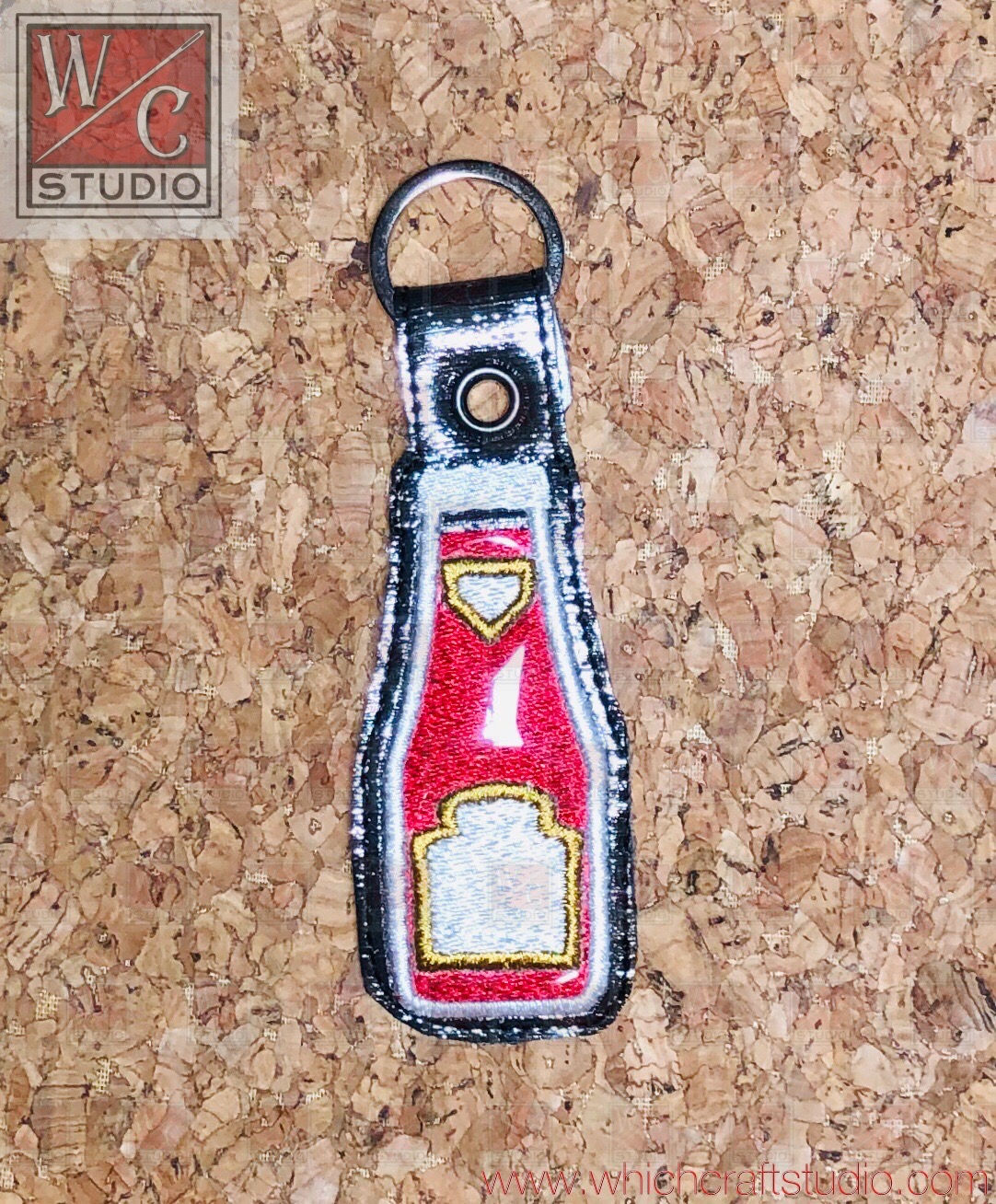 Digital You are Crunchy Ketchup  Fob  Embroidery File