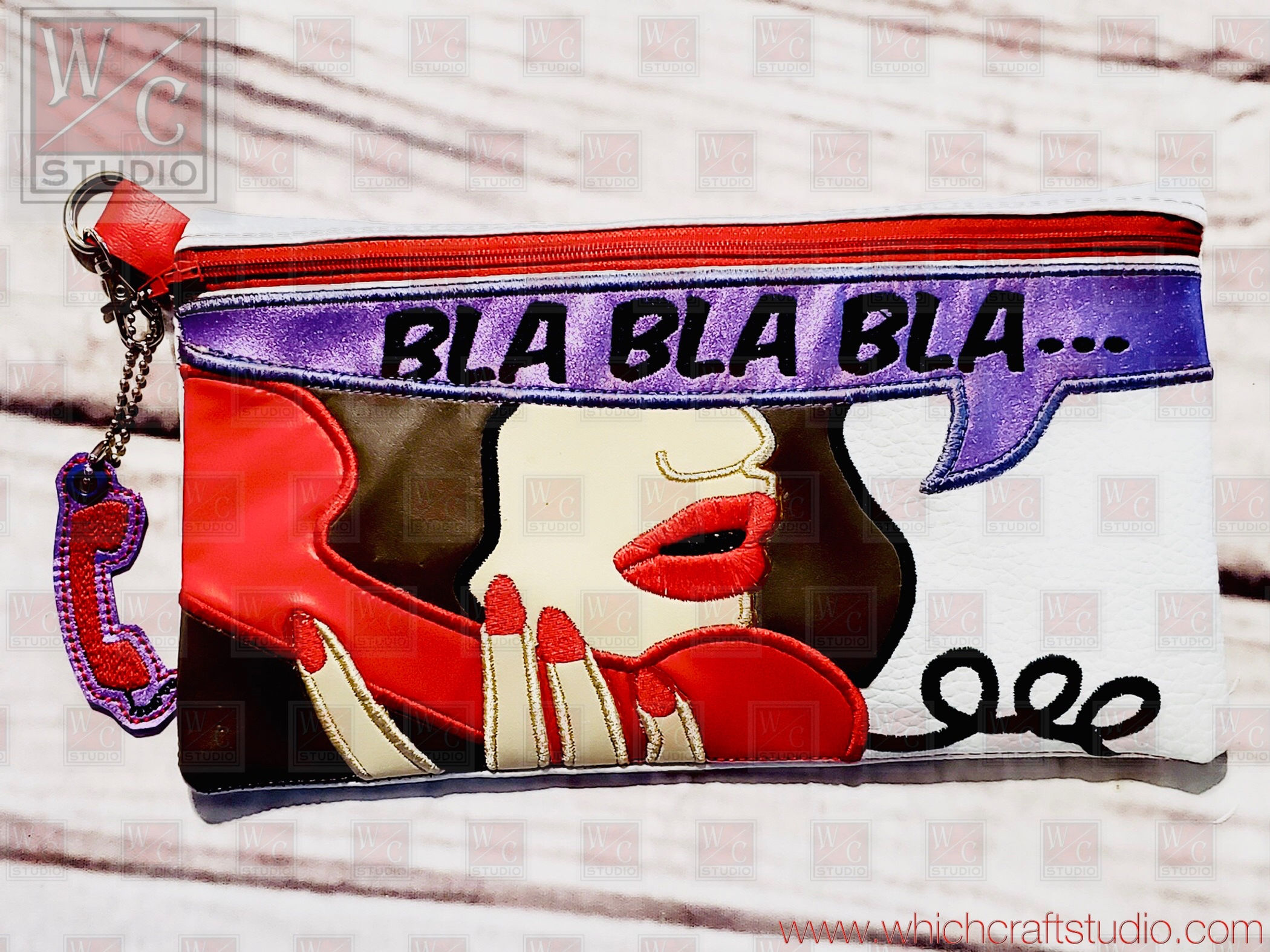 Digital BLABLA Bag 8x12 Embroidery Design
