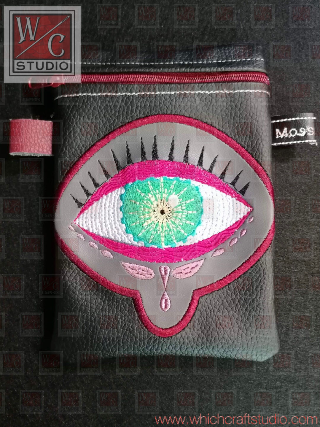Digital Mystic Eyes 6 5x7 Tall bag Embroidery File