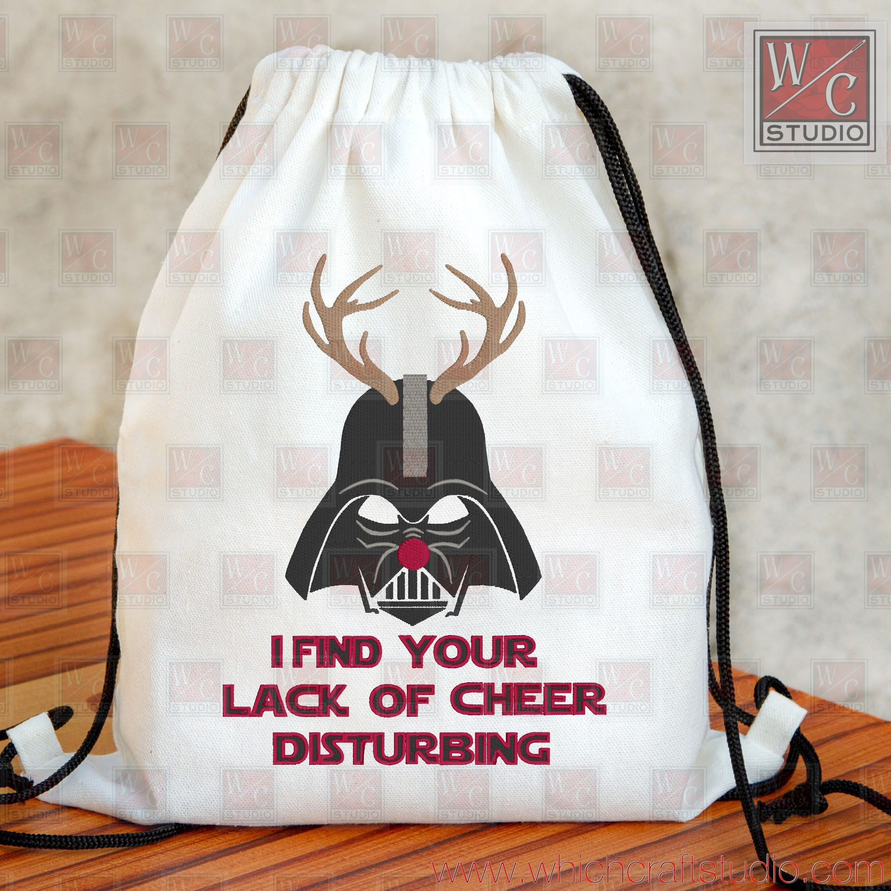Digital Darth Cheer Standalone 6x10 Digital Embroidery Files