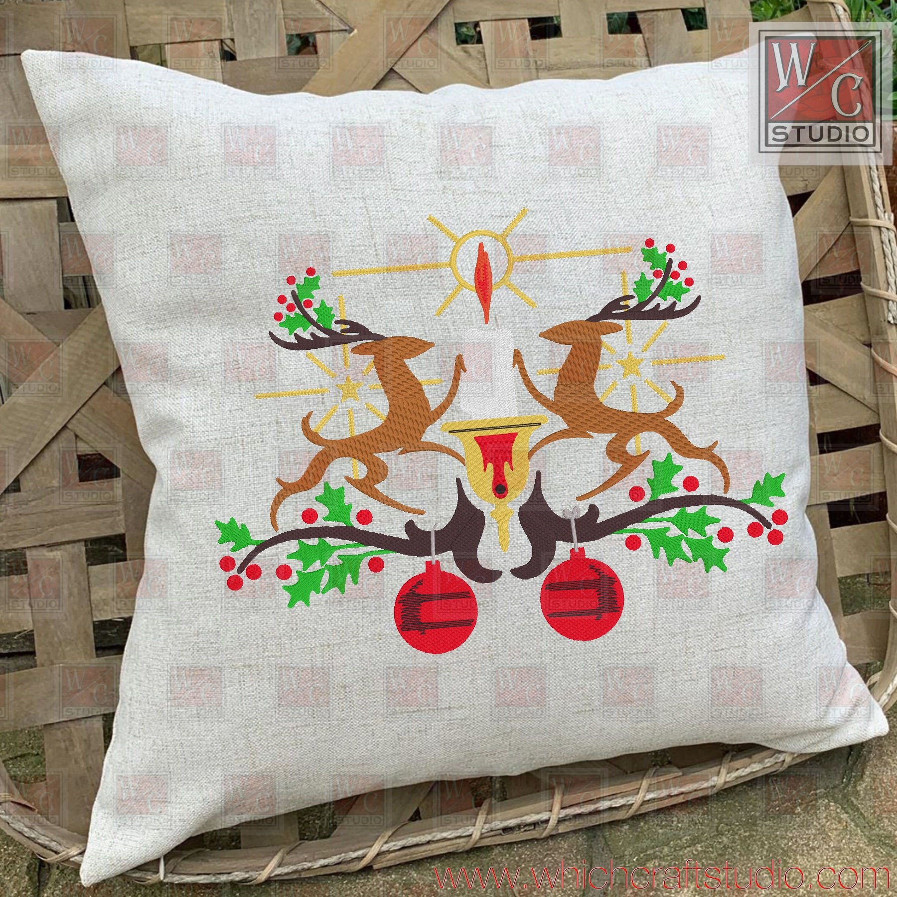 Digital Retro Reindeer Standalone 8x12 Digital Files