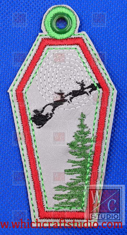 Digital Christmas Coffin Ornaments Slay Digital Embroidery