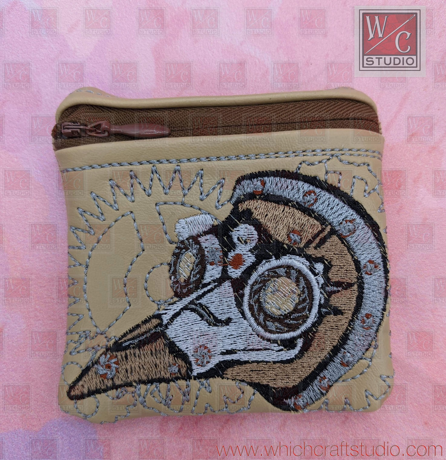 Digital Steampunk plague mask Bag 4x4 Digital Files