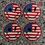 Thumbnail: Digital US Flag Smile Coaster Set files Digital File
