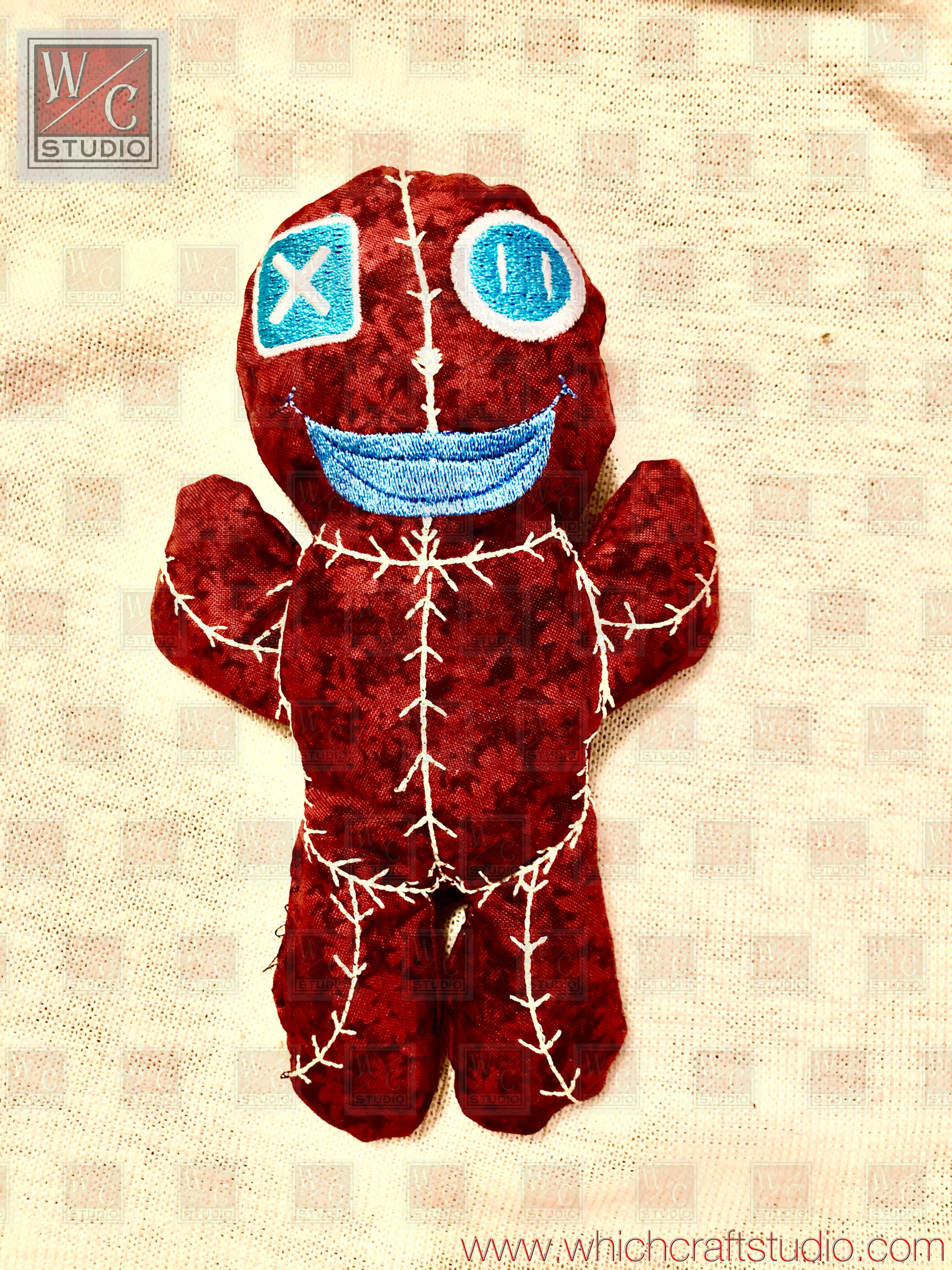 Digital Voodoo Doll 1 6x10 Embroidery Files