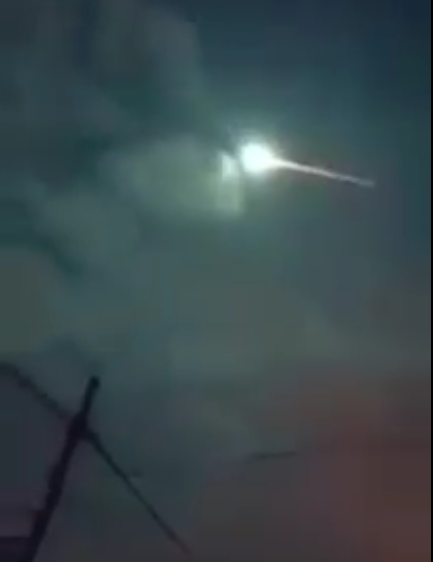 Imagem de suposto vídeo do fenômeno.