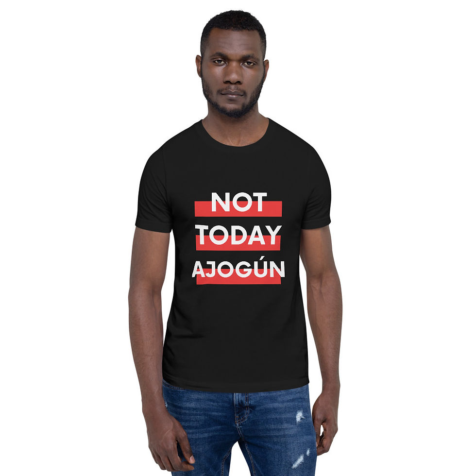 Thumbnail: Not Today Ajogun Red - Short-Sleeve Unisex T-Shirt