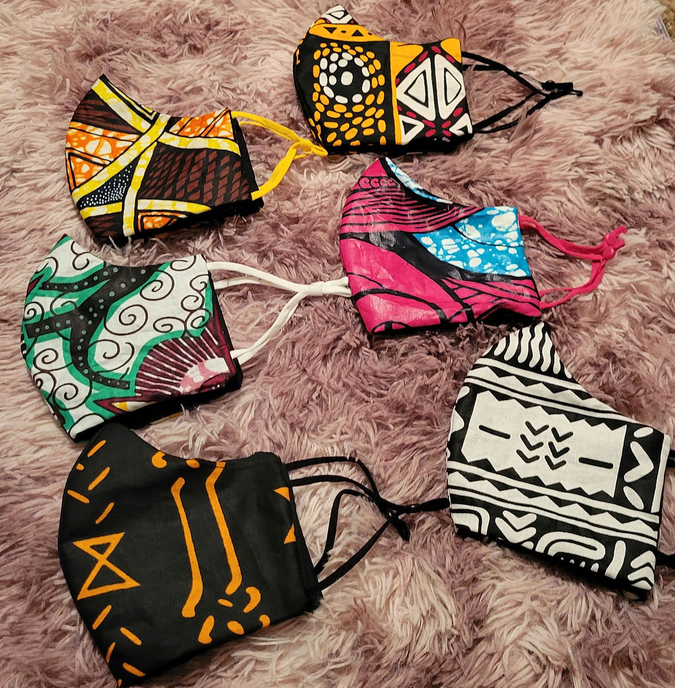 Ankara African Print Mask Bundle (6)