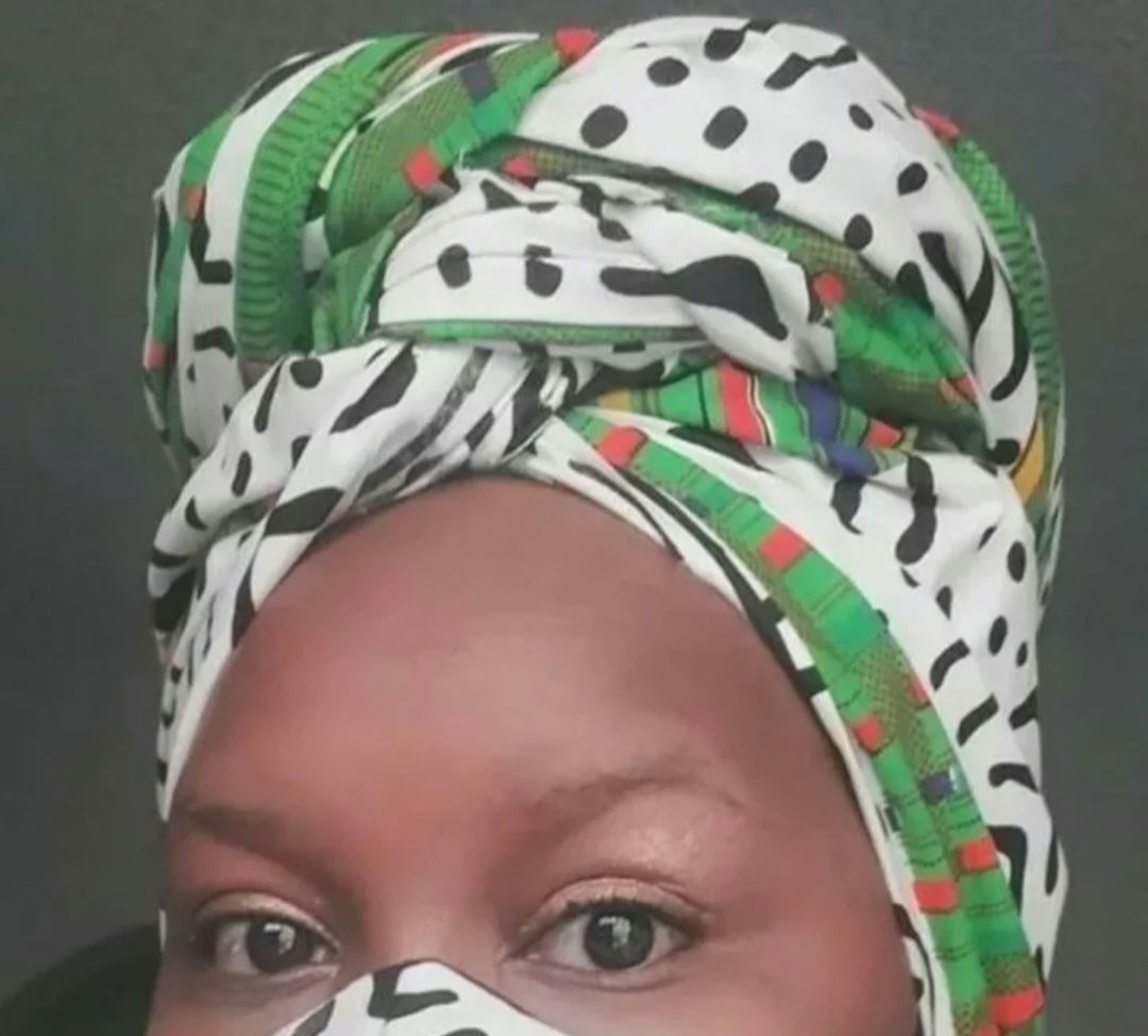 Green Kente Ankara African Print Headwrap Only