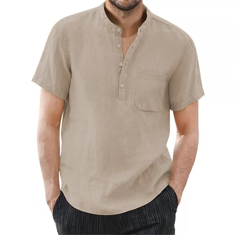 Short Sleeve Linen Tee