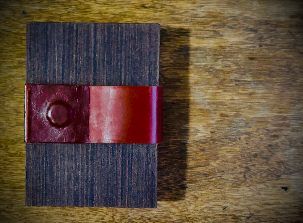 Miniatura: Agenda A6 Madeira e Couro