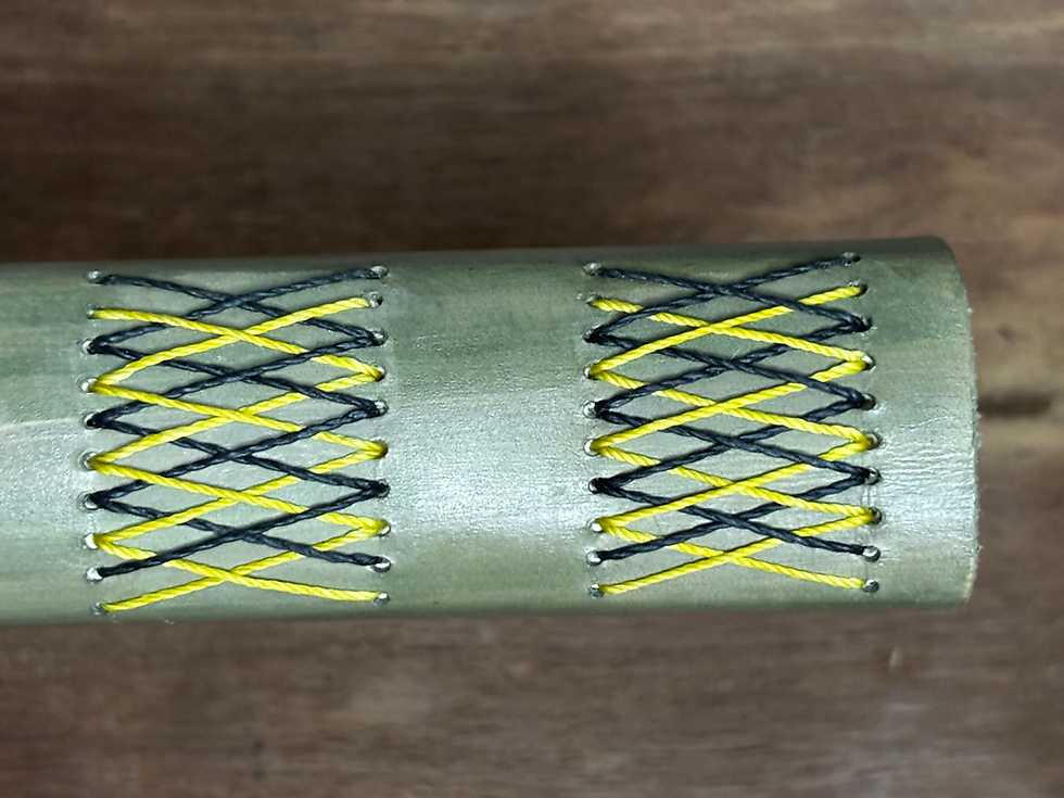 Miniatura: Couro costura cruzada verde 