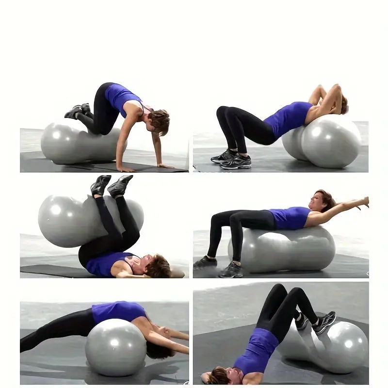 Thumbnail: 90*45cm Anti-Burst Peanut Yoga Ball for Home Exercise Fitness Equipment Sports G
