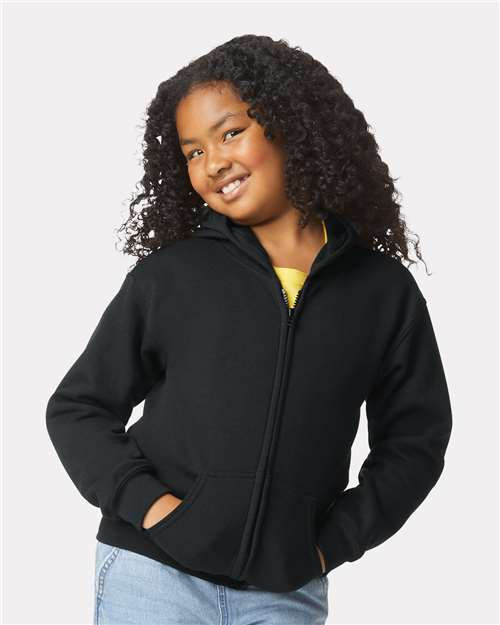 Thumbnail: Youth Heavy Blend™ Gildan Full-Zip Hooded Sweatshirt - G18600B