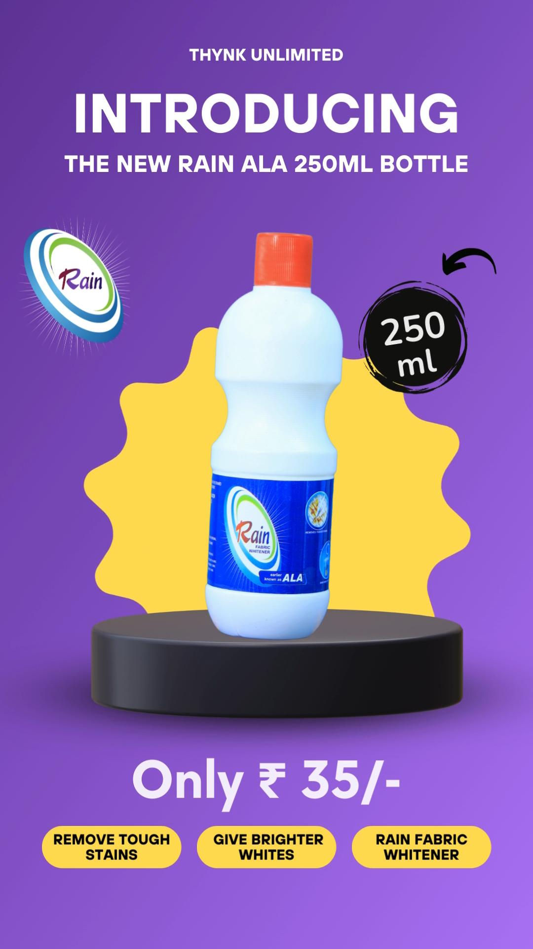 Rain ALA Fabric Whitener 250ml 8939119172358