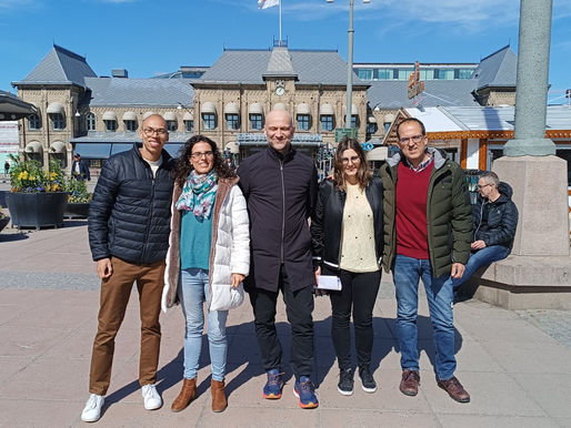 Visita al centro Drotting Blankas Gymnasieskola de Gotemburgo. 