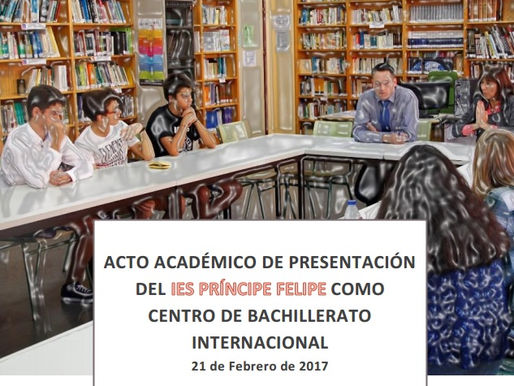 Acto académico de presentación de nuestro instituto como centro de Bachillerato Internacional
