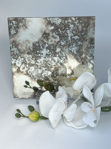 silver grey antique mirror