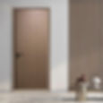 Puerta de madera interior con marco, diseño minimalista. TomCH SRL