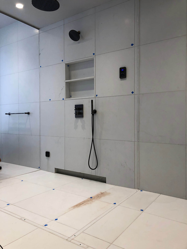 Mold on Marble Shower