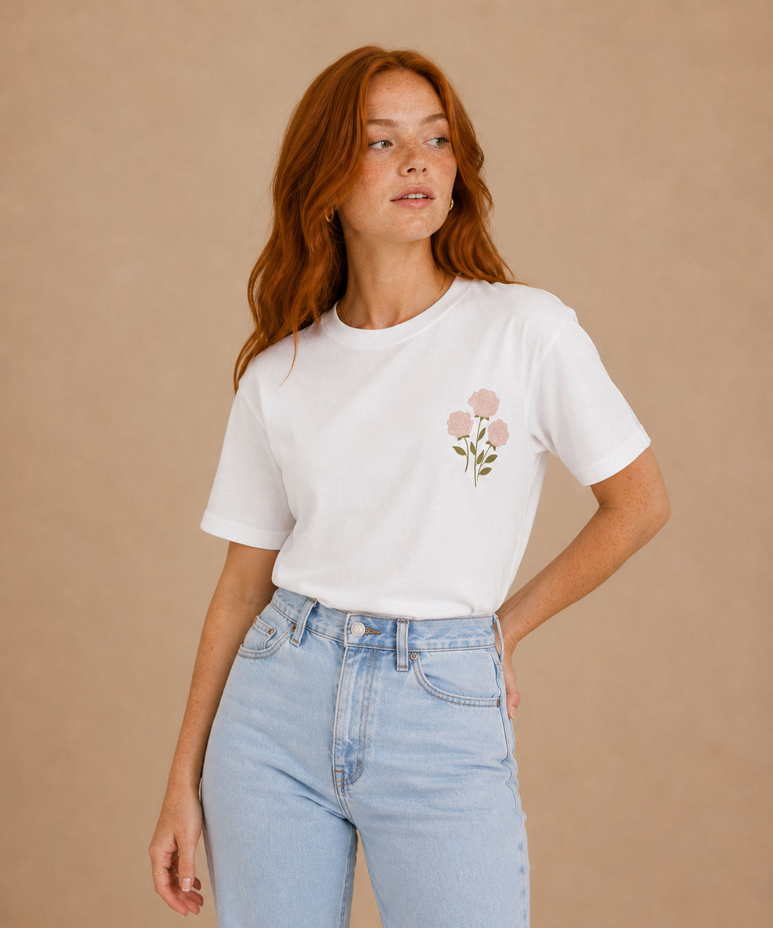 Triple Pink Rose Blush T-shirt