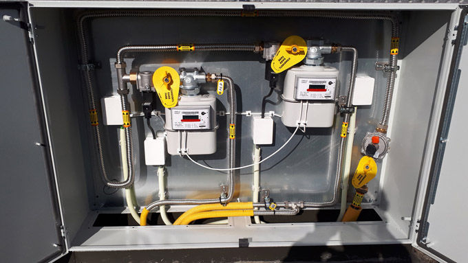 Gass kontrollpanel.