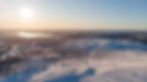 Ruka skiing slopes sun shine