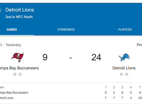 Week 7: Lions Squares Results