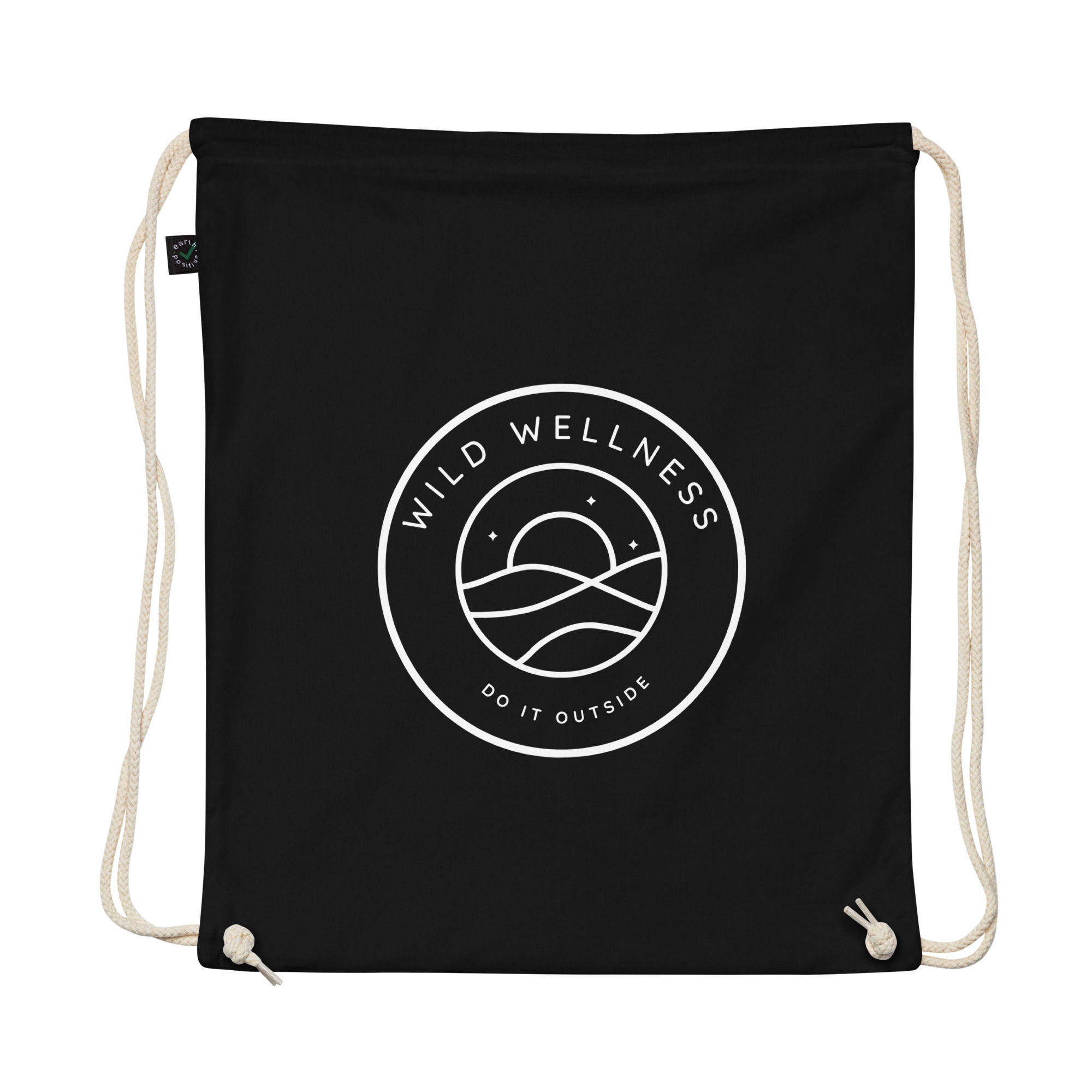 Organic cotton drawstring bag