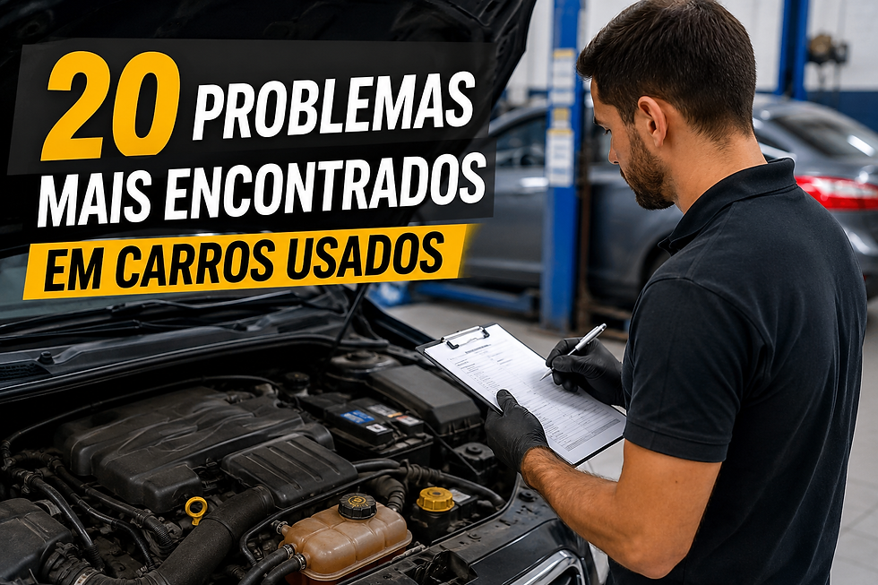 20 problemas mais encontrados em carros usados