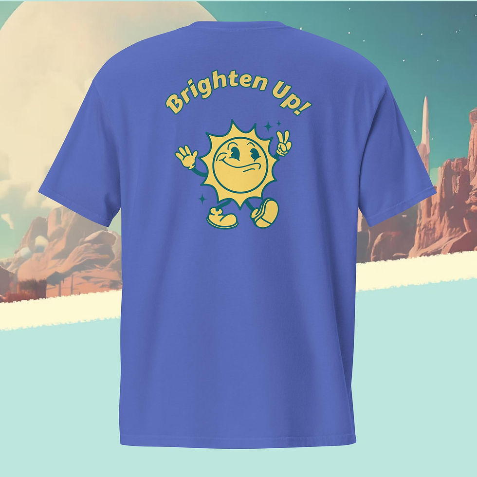 Thumbnail: Brighten Up! Unisex garment-dyed pocket t-shirt