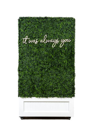 Single Panel Boxwood Wall with  Neon Sign.CKB.jpg