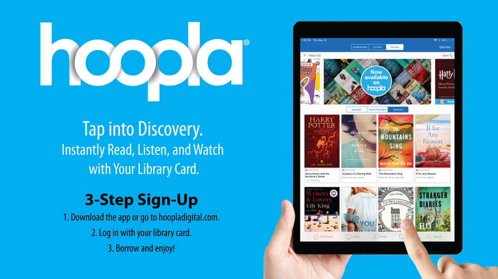 Hoopla Digital Collection Available Through Online Catalog