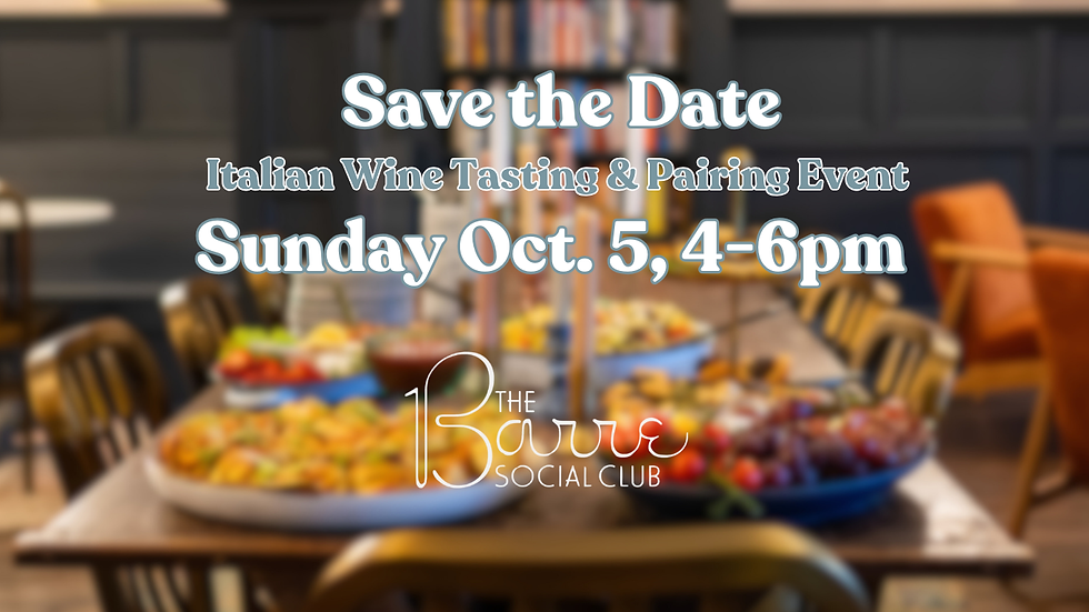 Italian Wine Tasting and Pairing