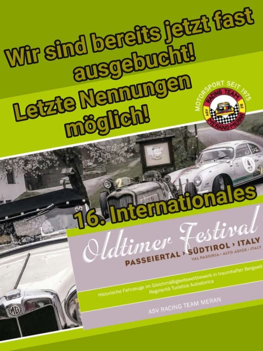 16. Int. OLDTIMER FESTIVAL PASSEIERTAL