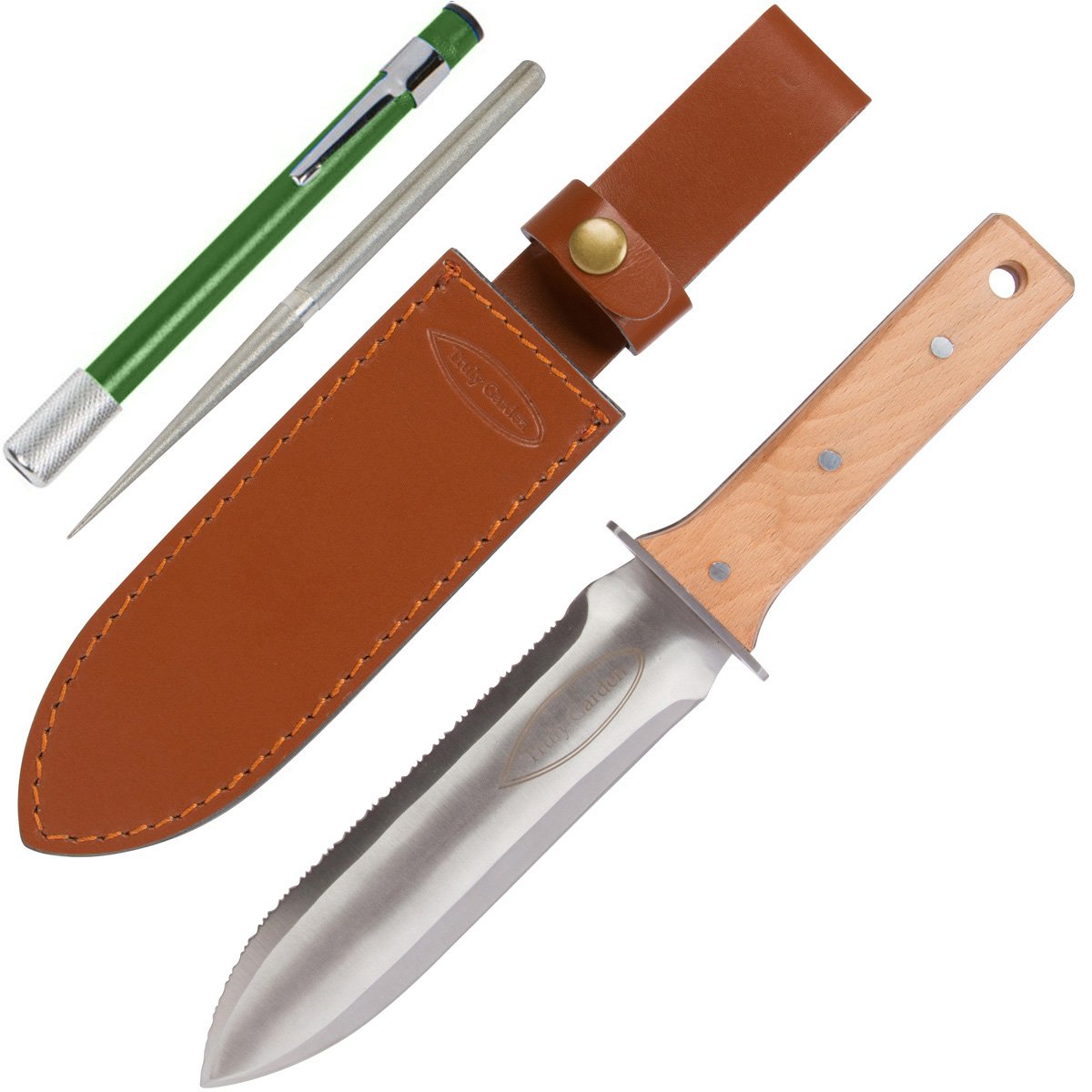 Hori Hori Garden Knife and Leather Sheat