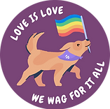 Brown and Rainbow Illustrated Dog Pride Sticker (1).png