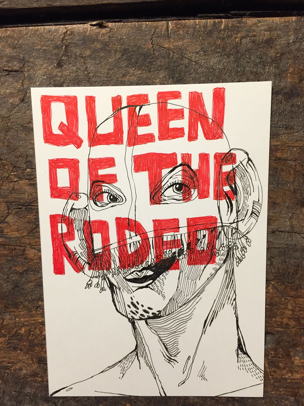 Original Drawing "Queen Of The Rodeo" by Philipp Wiebesiek