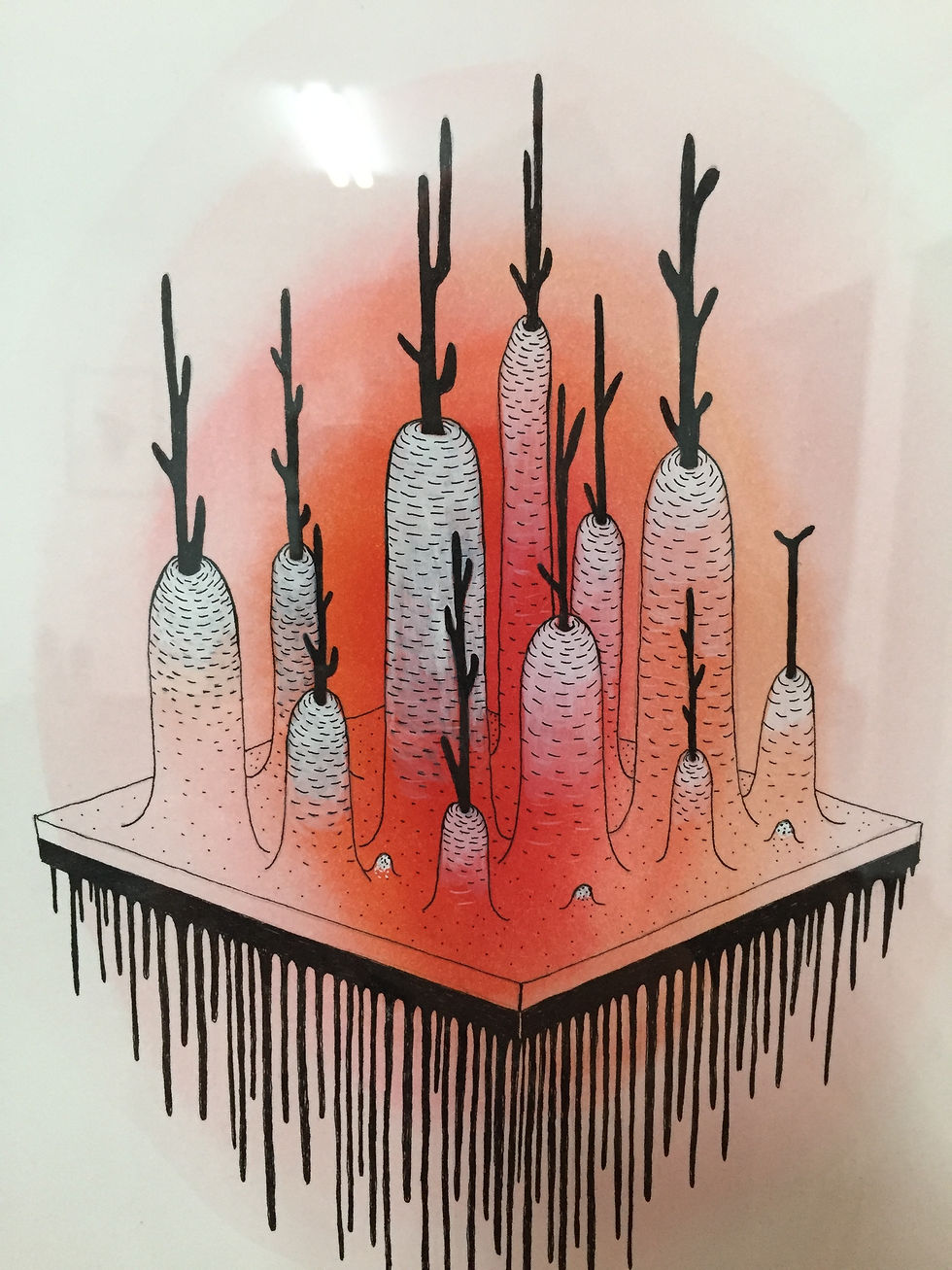 Miniaturbild: "structure de pense II." Drawing on Paper by Prunelle