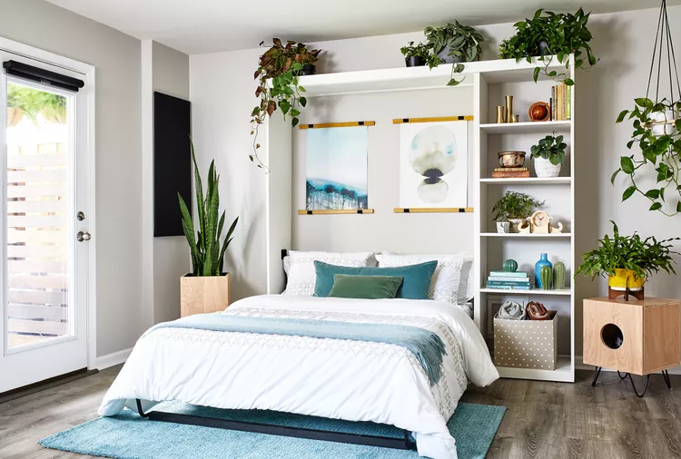 Greenery wallbeds bedroom.webp